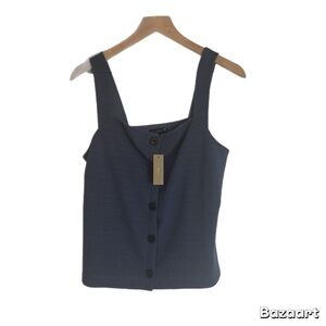 J. Crew Navy Button-Down tank top new wit tags size medium